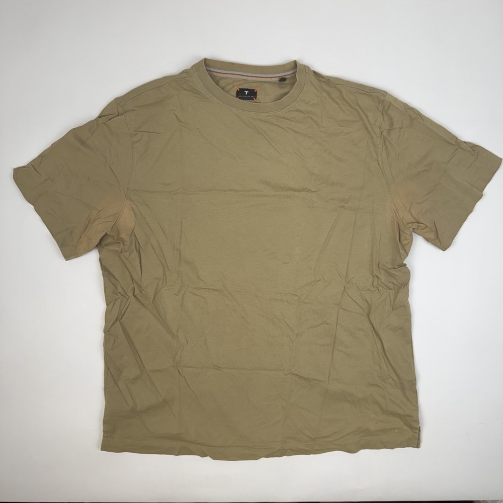 Mens Left Coast Tee Iconic 100% Pima Cotton Short Sleeve Brown Shirt Size Large